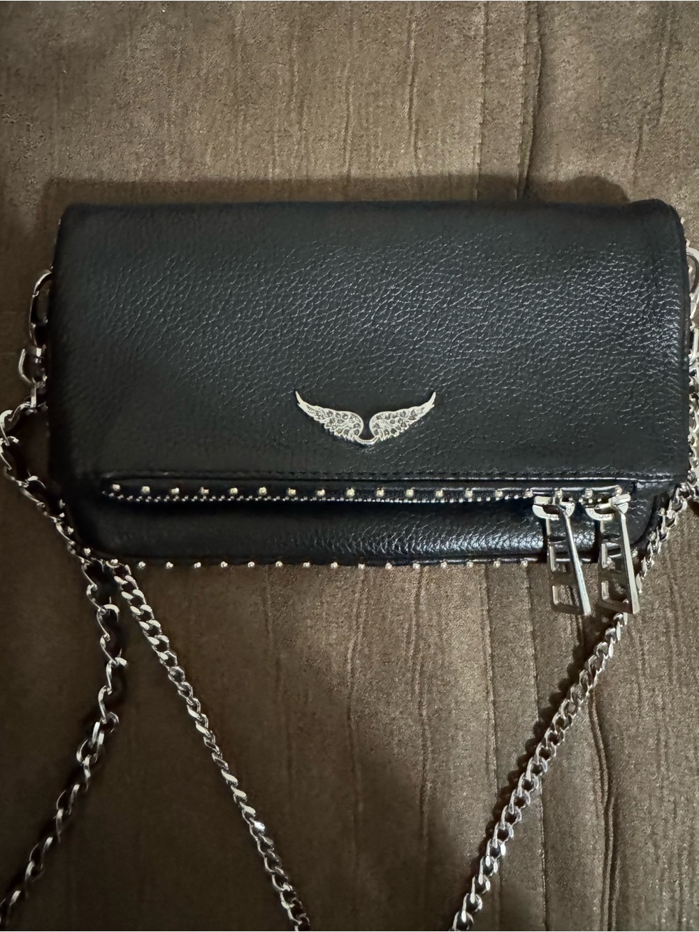 Zadig & Voltaire Rock Nano Studs Clutch Bag - Picture 4 of 8